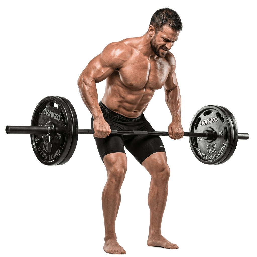 Fitness trainer lifting weights