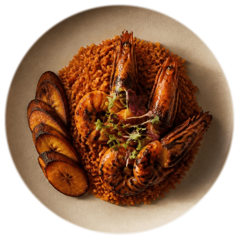 Mansonia Signature Rivers King Prawn Jollof